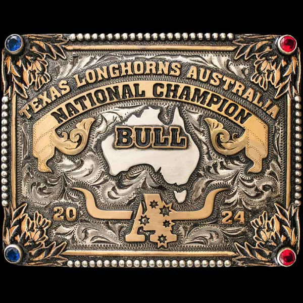 Celebrate Australia's rich rodeo heritage with the Warwick Custom Buckle. Handcrafted from German Silver with an antique finish, it features intricate beaded edges and Jeweler's Bronze details. Shop now and embrace Australian style!